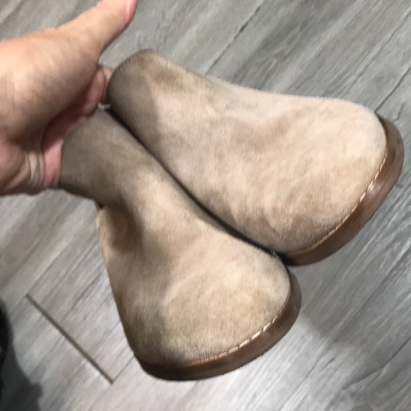 Lucky Brand Fenley Khaki Suede Ankle Booties size 7 - Picture 7 of 9